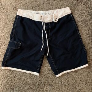 Men's Navy Blue and White Gap brand Board Shorts